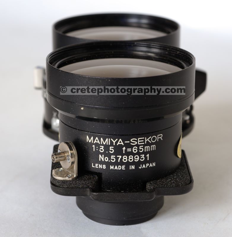 Mamiya Sekor 65mm 1:3.5 lens